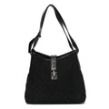 Monogram Piston Shoulder Bag Black