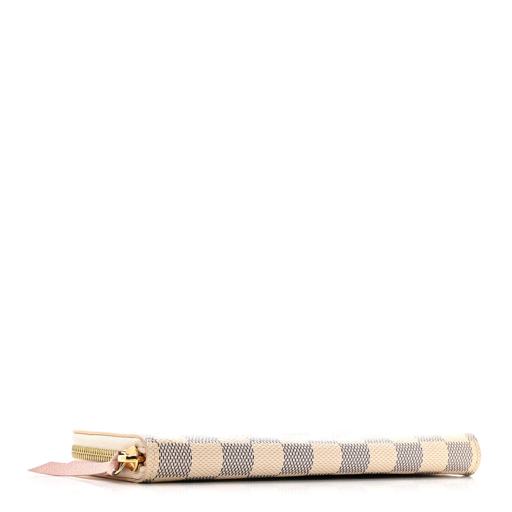 Damier Azur Clemence Wallet Rose Ballerine