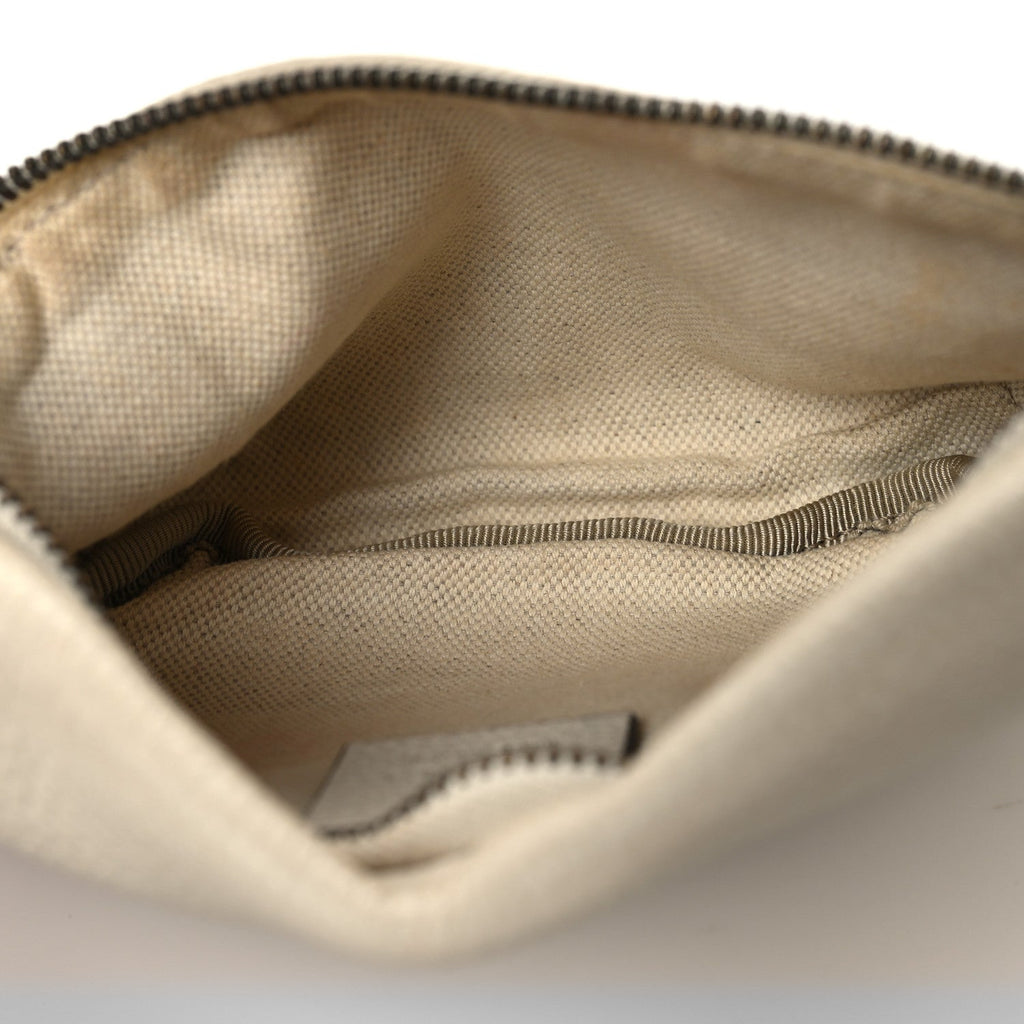 Grained Calfskin Small Logo Belt Bag White