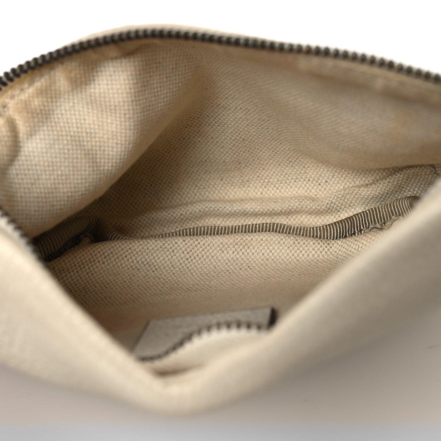 Grained Calfskin Small Logo Belt Bag White