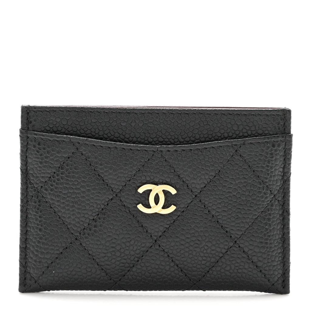 Caviar Quilted  Holder Black