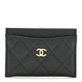 Caviar Quilted  Holder Black