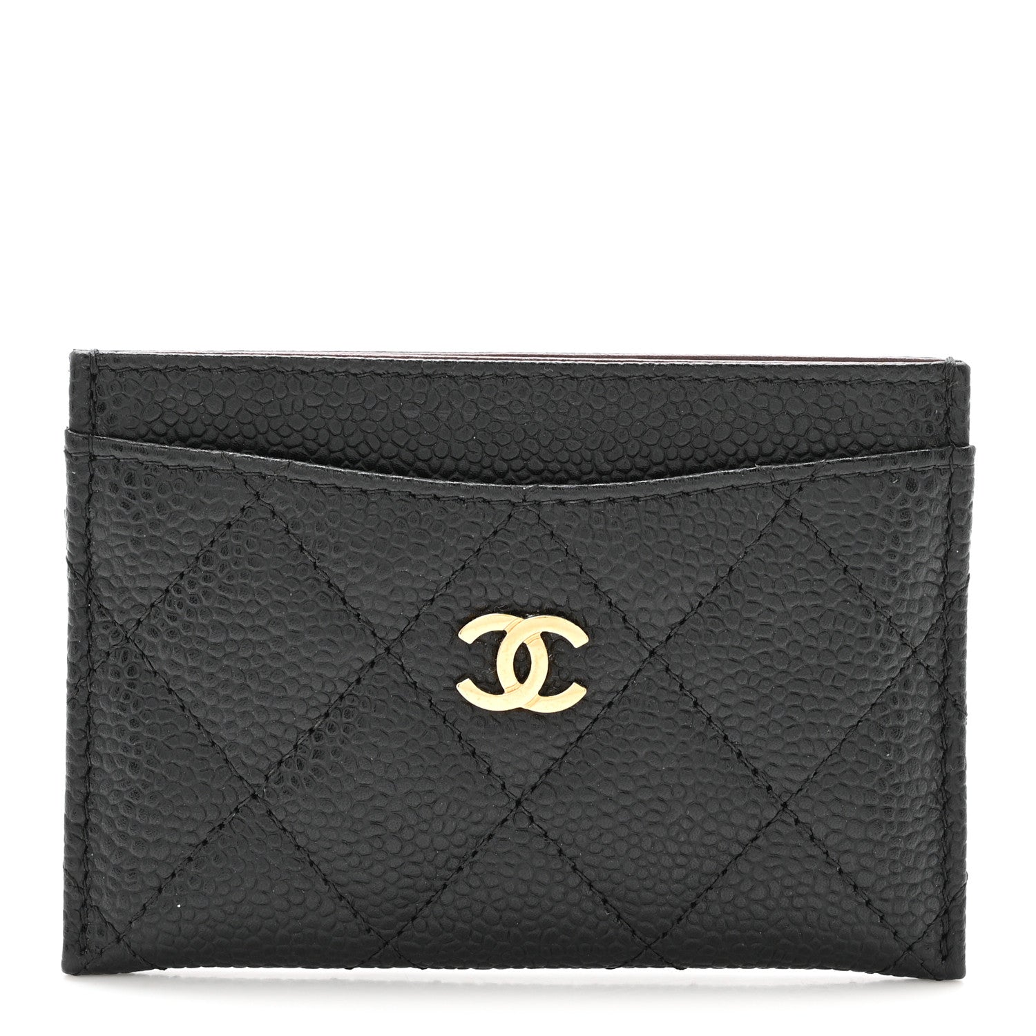 Caviar Quilted  Holder Black
