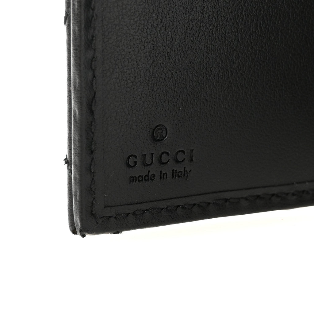 Calfskin Matelasse GG Marmont  Case Wallet Black
