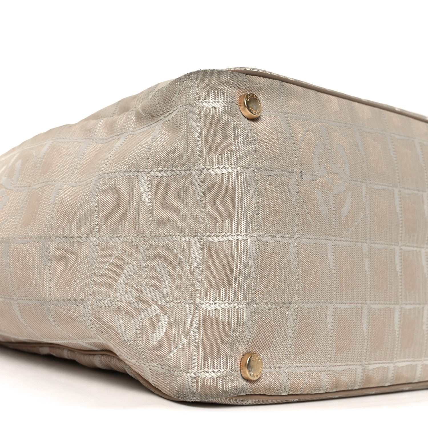 Nylon Medium Travel Tote Beige