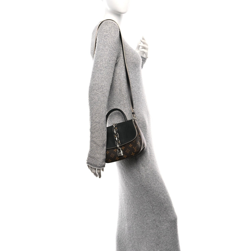 Calfskin Monogram Chain It Bag PM Black