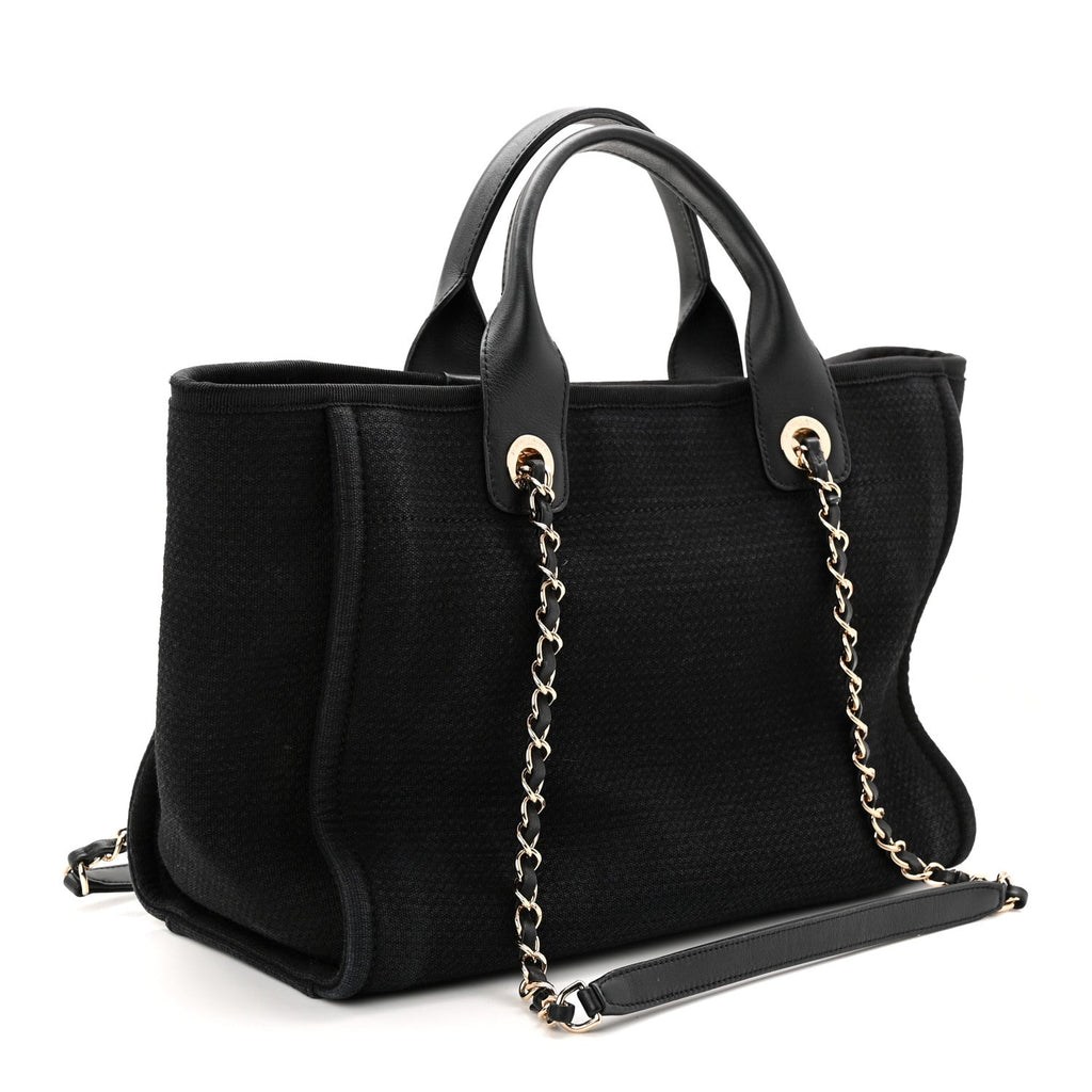 Mixed Fibers Small Deauville Tote Black