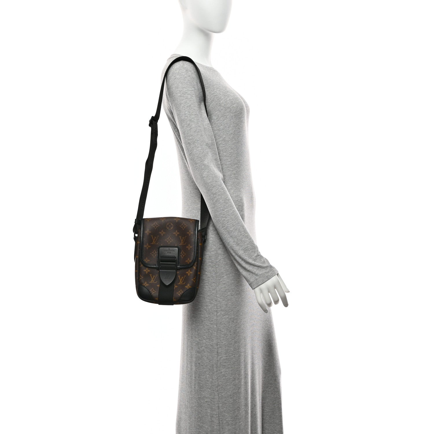 Monogram Macassar Archy Messenger PM