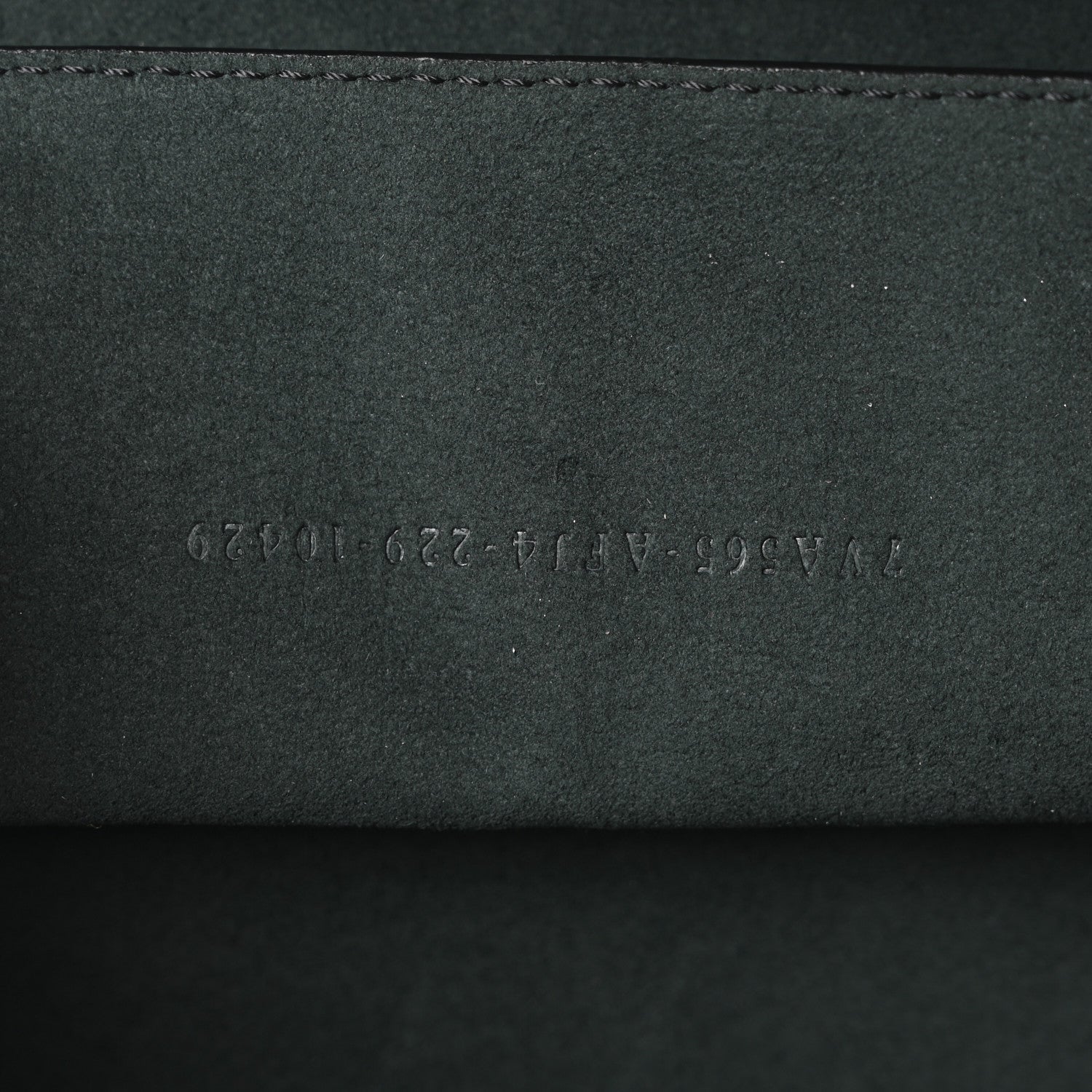 Vitello King FF Lines Embossed Baguette Soft Trunk Black