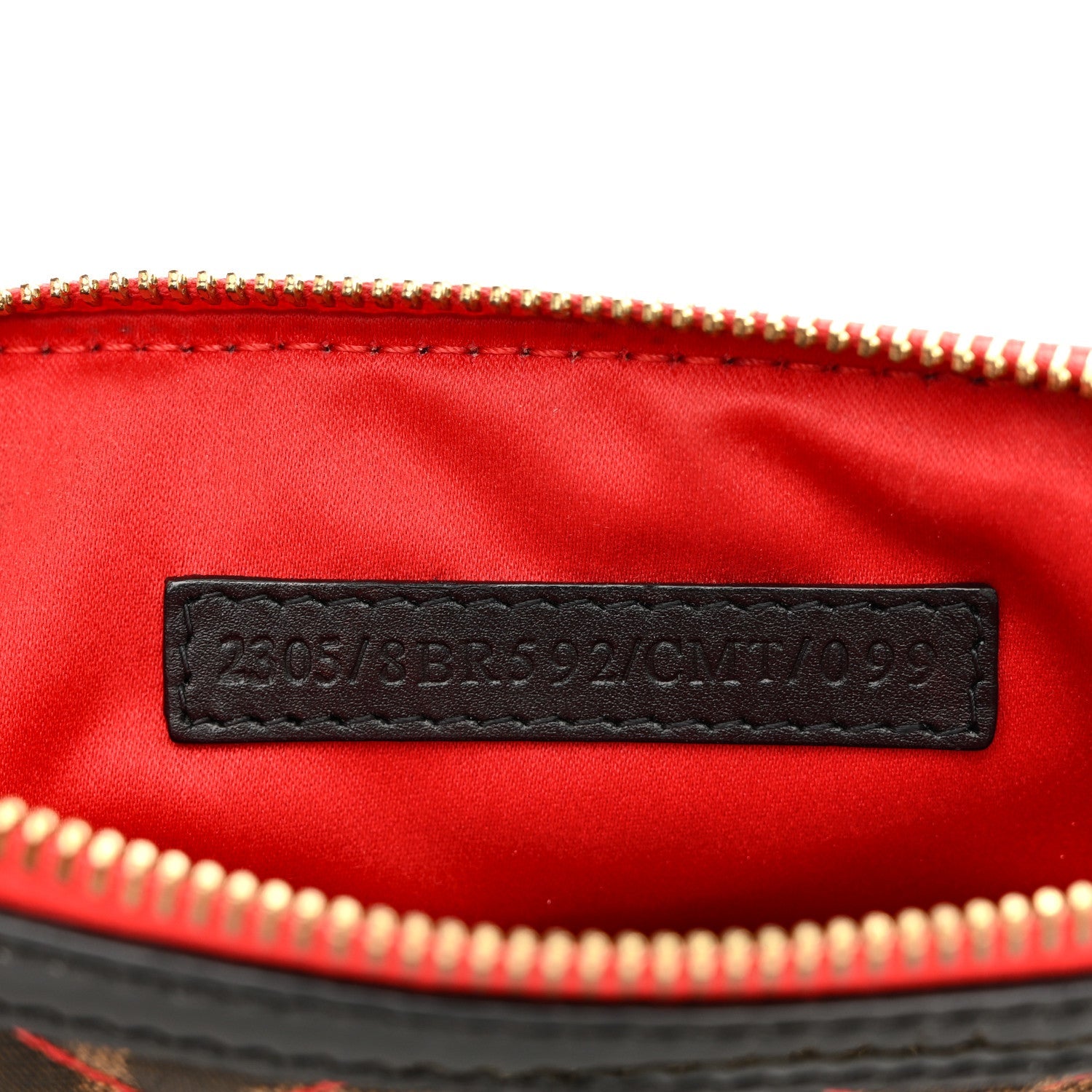 Zucca Quilted Pochette Tobacco Red