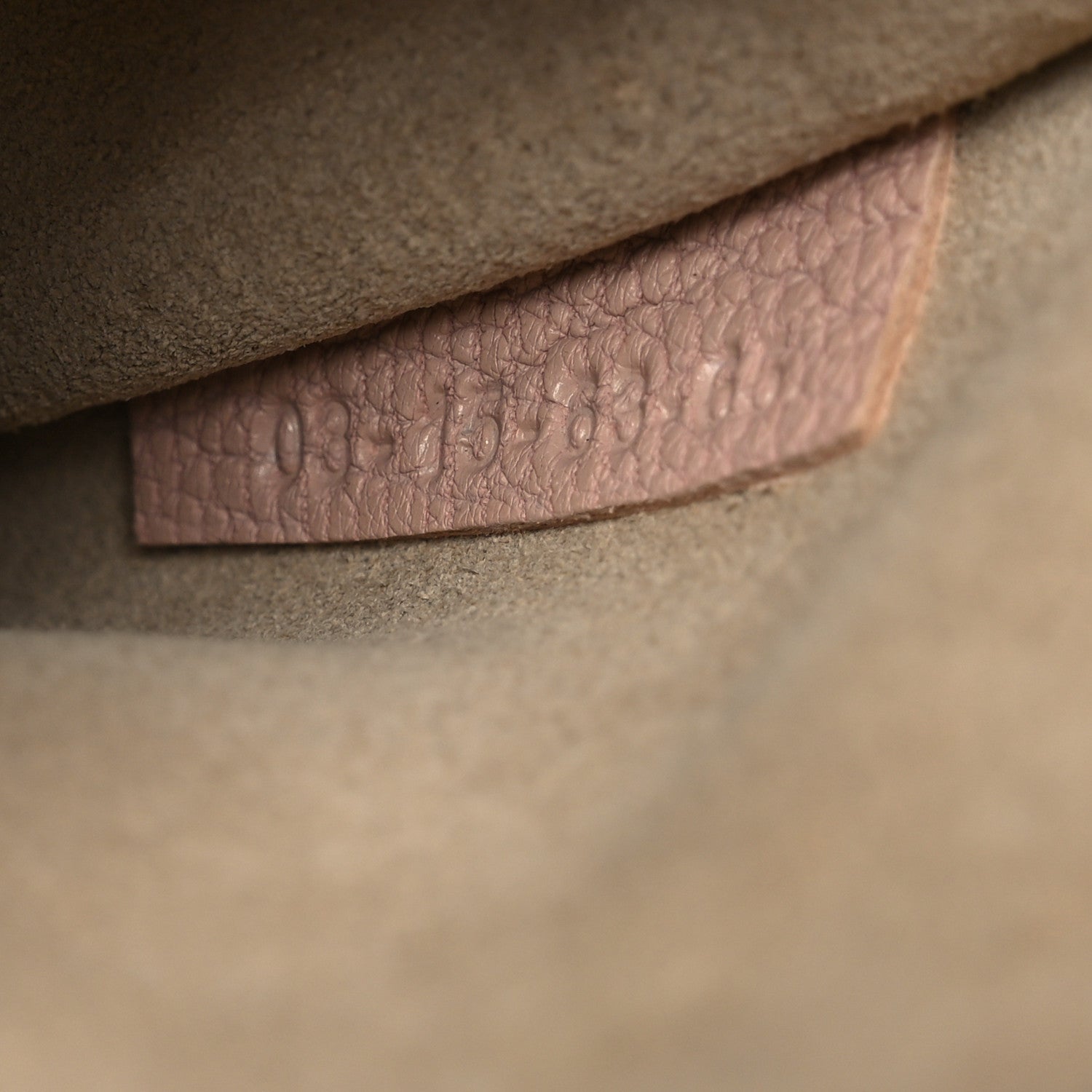 Grained Lambskin Drew Shoulder Bag Cement Pink