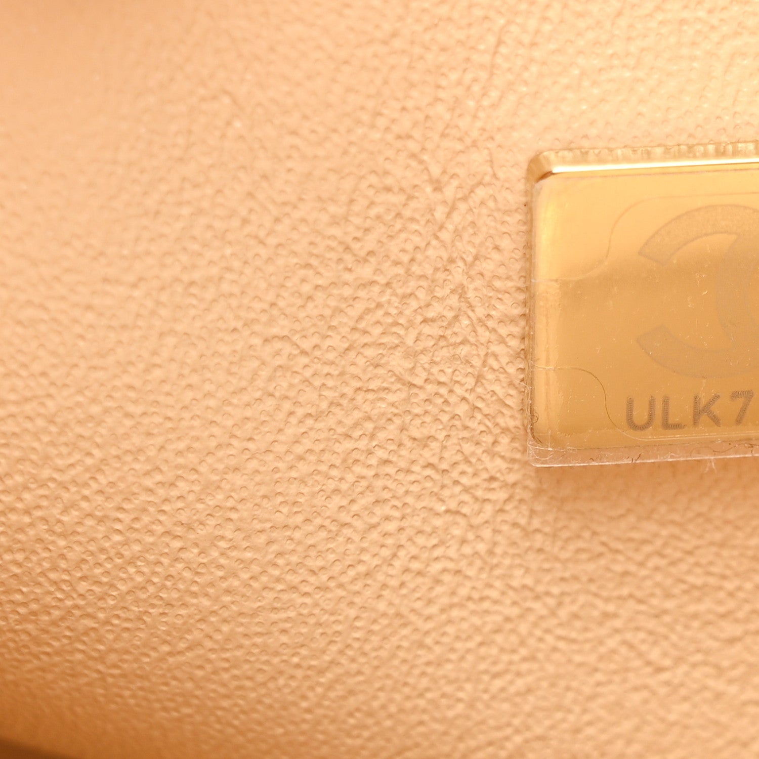 Caviar Quilted Small Double Flap Beige