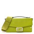 Vitello King FF Lines Embossed Baguette Soft Trunk Wasabi