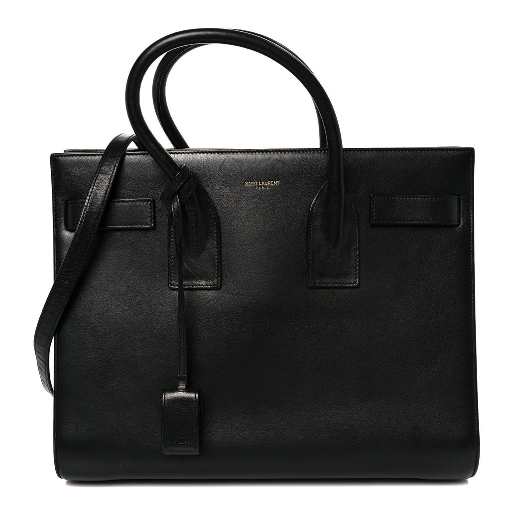 Calfskin Small Sac De Jour Black