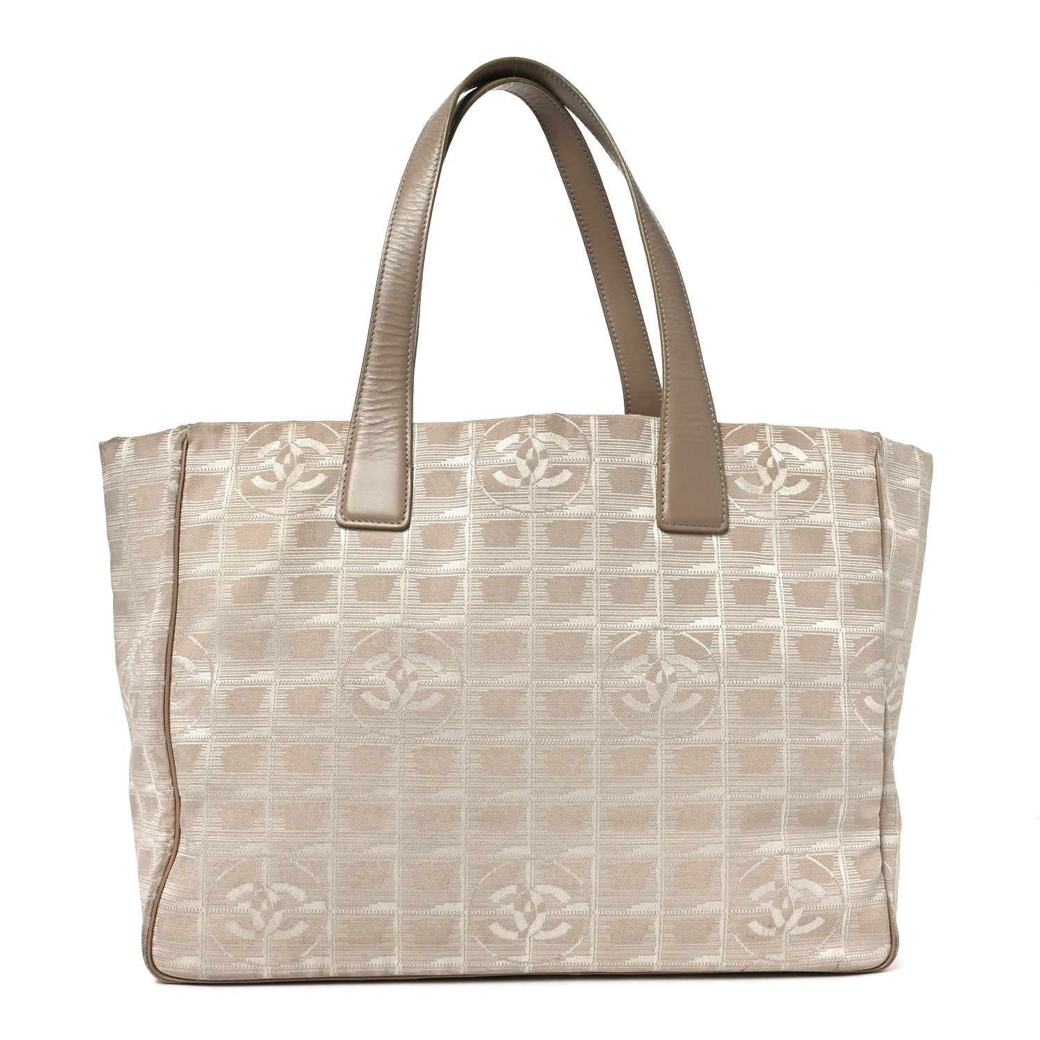 Nylon Medium Travel Tote Beige