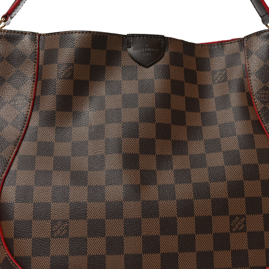 Damier Ebene Caissa Hobo Cherry