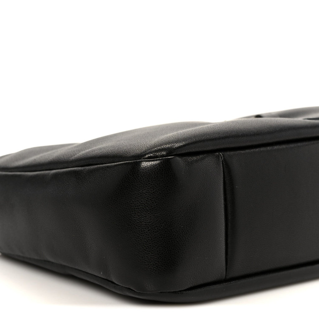 Padded Lambskin Le 5 A 7 Hobo Black