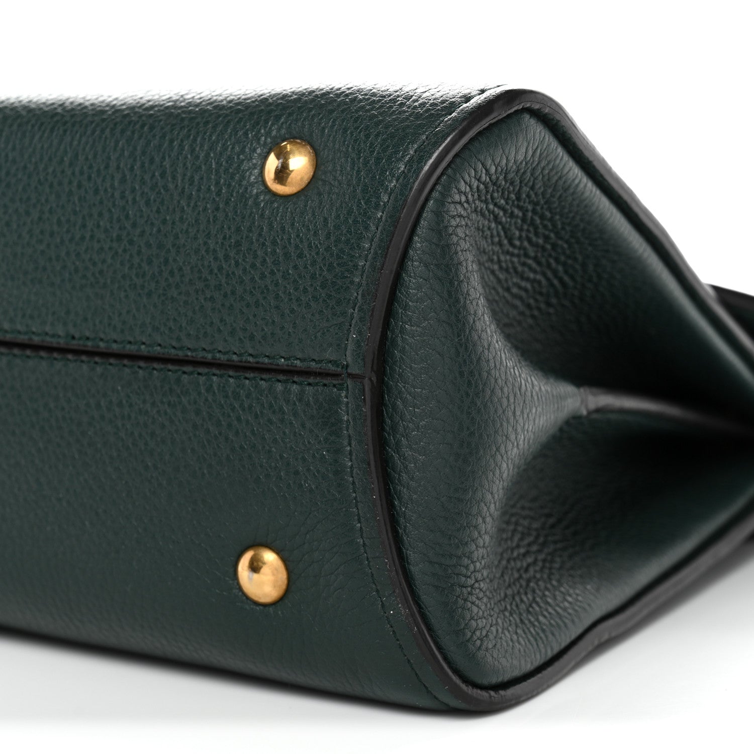 Calfskin Small Margot Top Handle Satchel Verde Olivo
