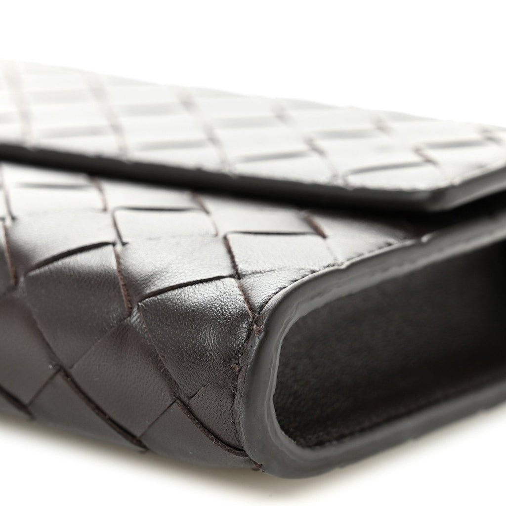 Nappa Intrecciato Long Andiamo Top Handle Clutch Fondant