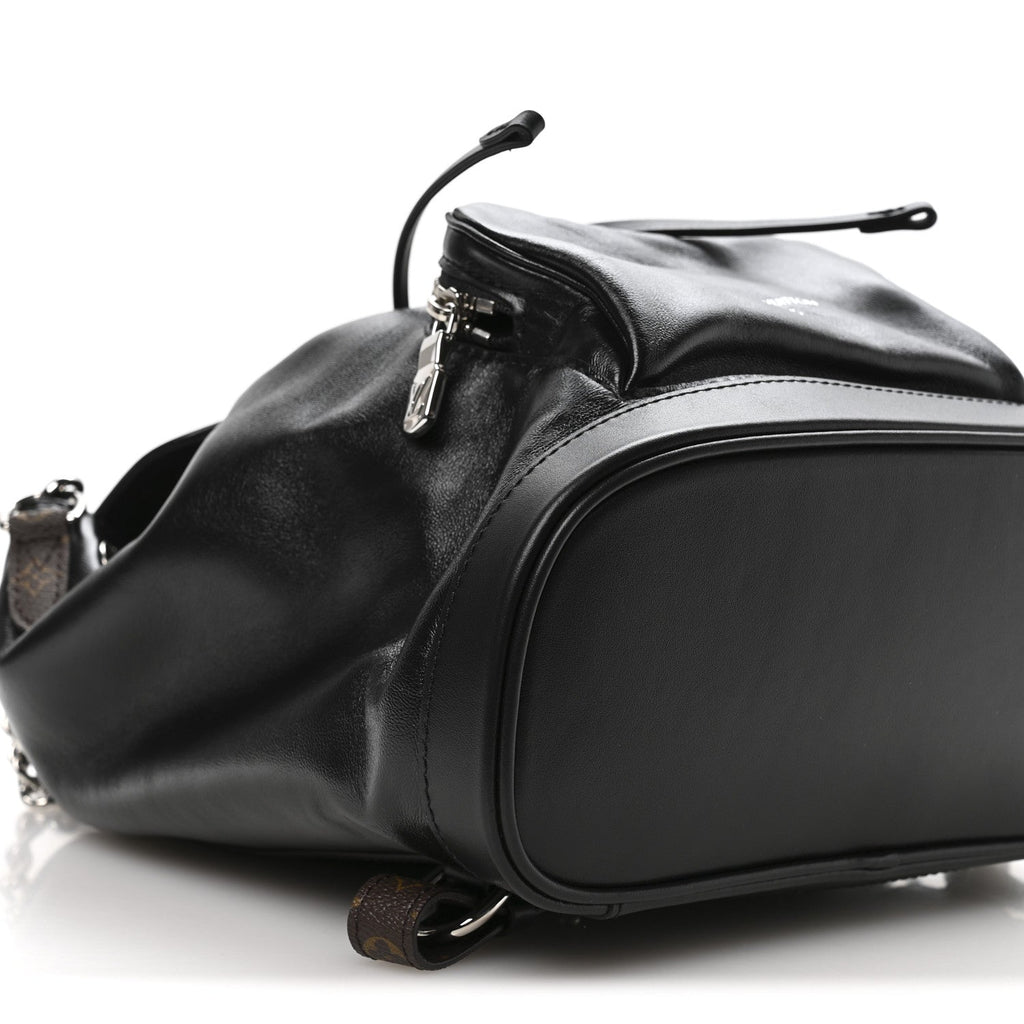 Lambskin Monogram Montsouris Vibe PM Black