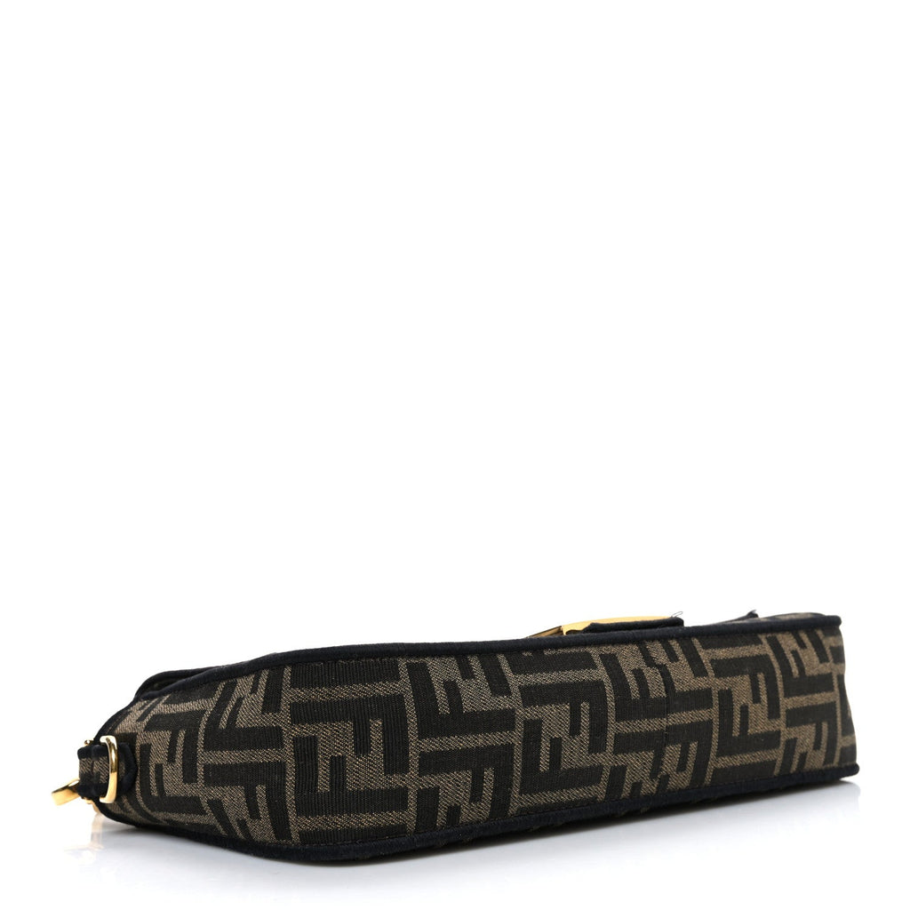 Fabric Jacquard FF 1974 Medium Baguette Tobacco Moro Black
