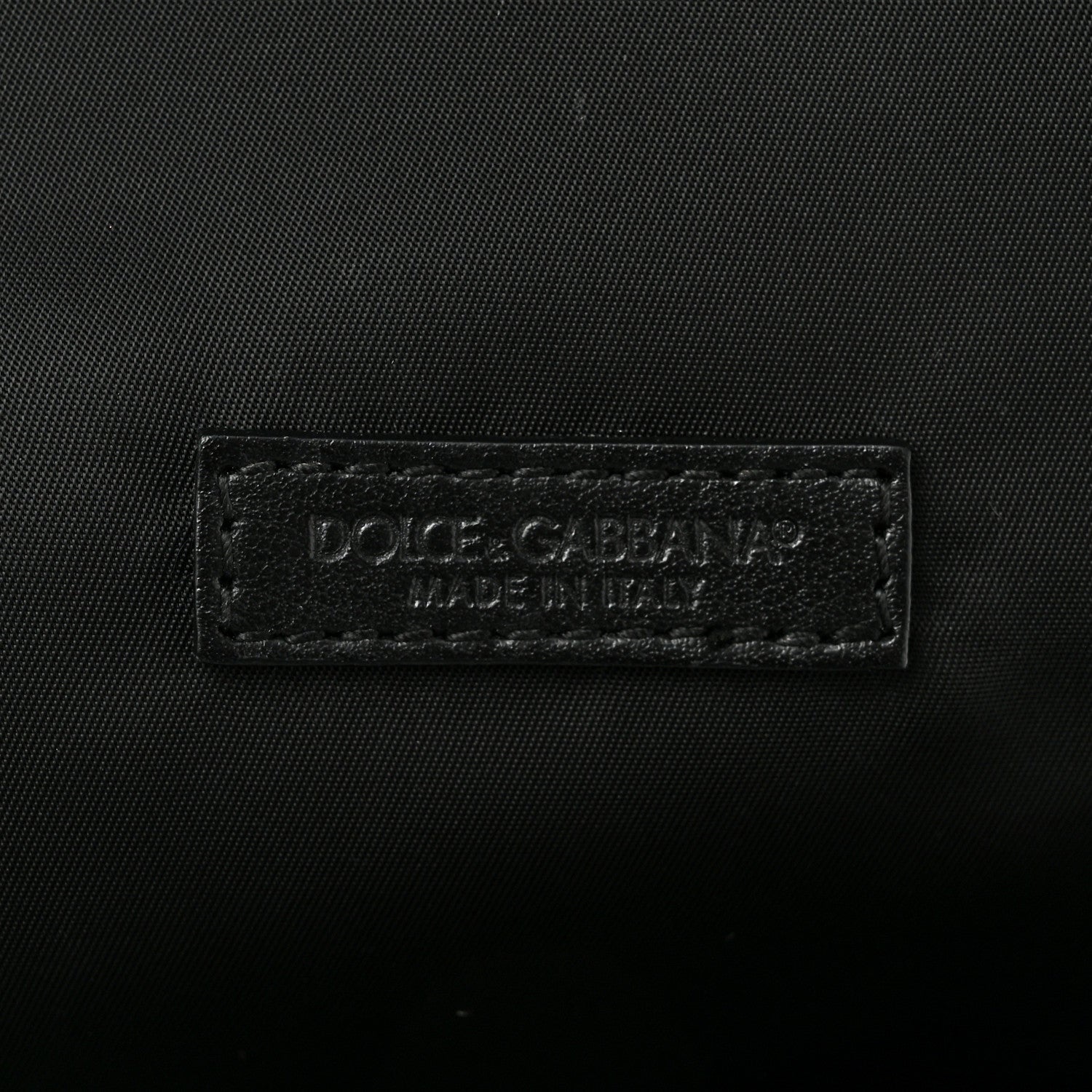 Calfskin Coated Canvas Vulcano Backpack Black