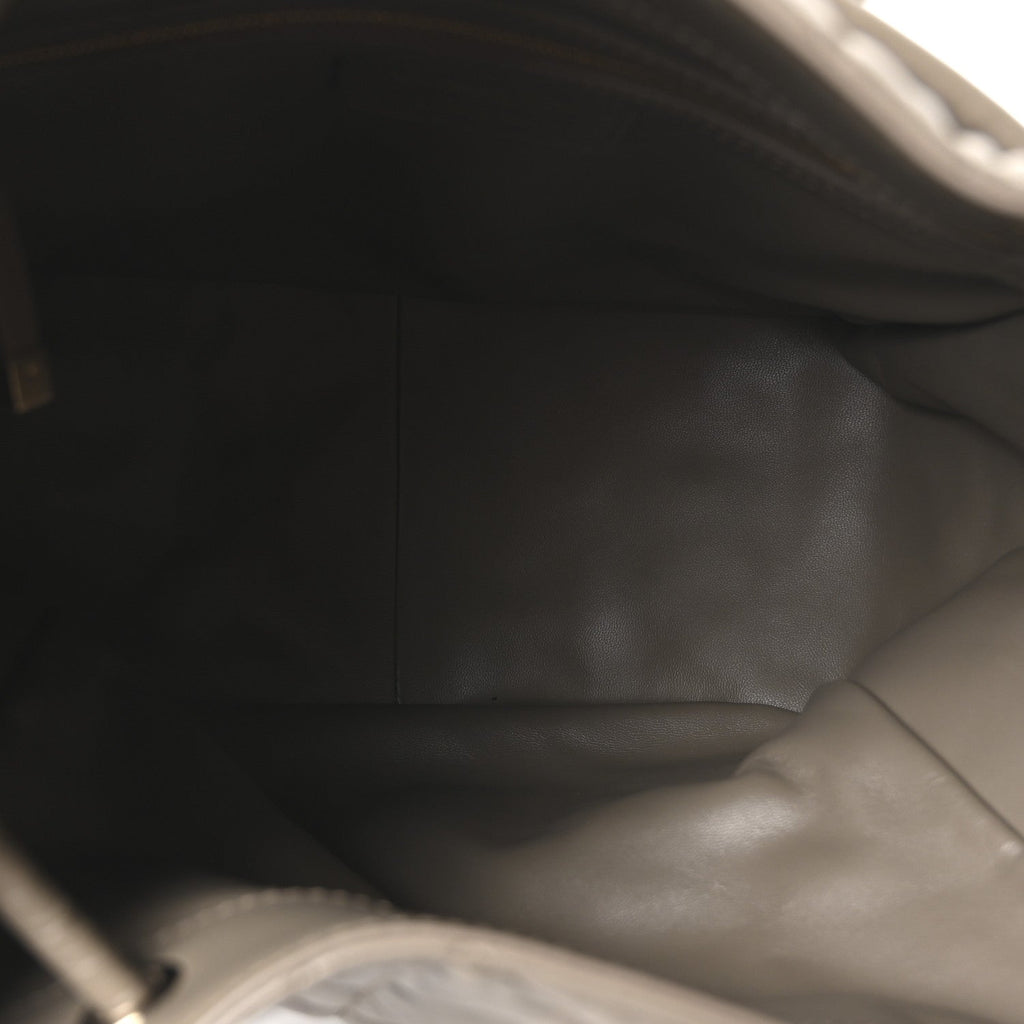 Calfskin Macrocannage Medium D-Motion Bag Clay Green