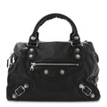 Agneau Giant 21 Silver Hardware Mid Day Black