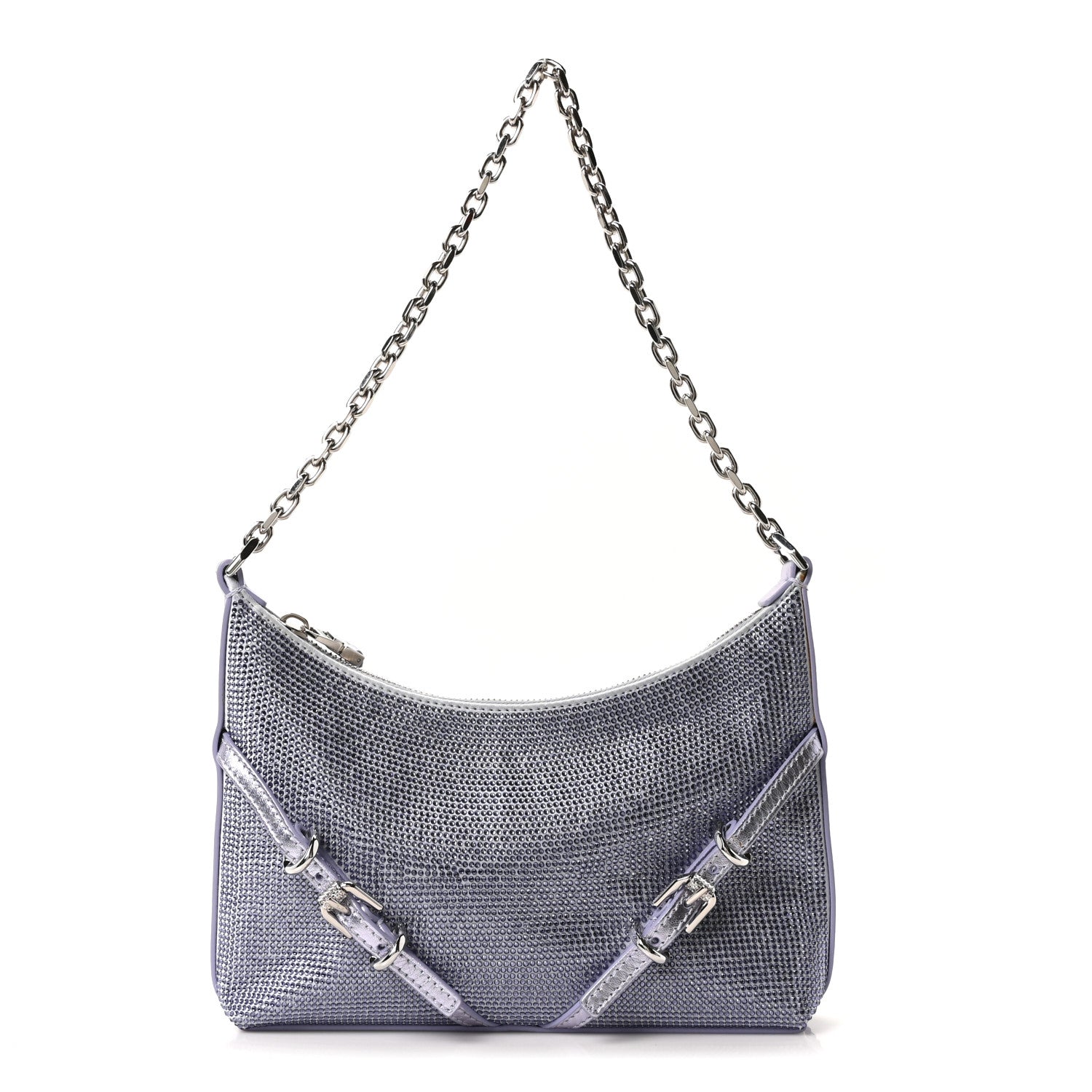 Satin Strass Mini Voyou Boyfriend Party Bag Lavender