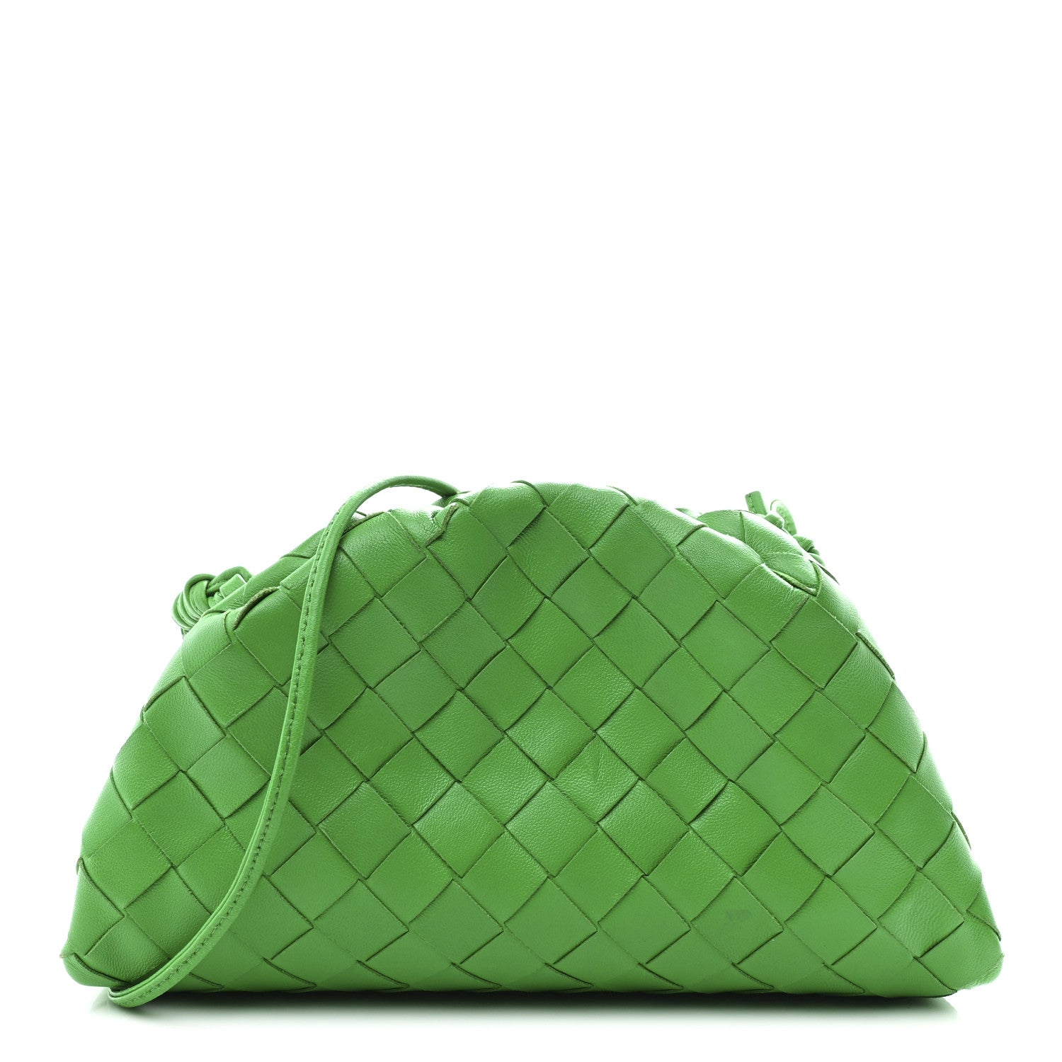 Nappa Intrecciato The Mini Pouch Clutch Parakeet
