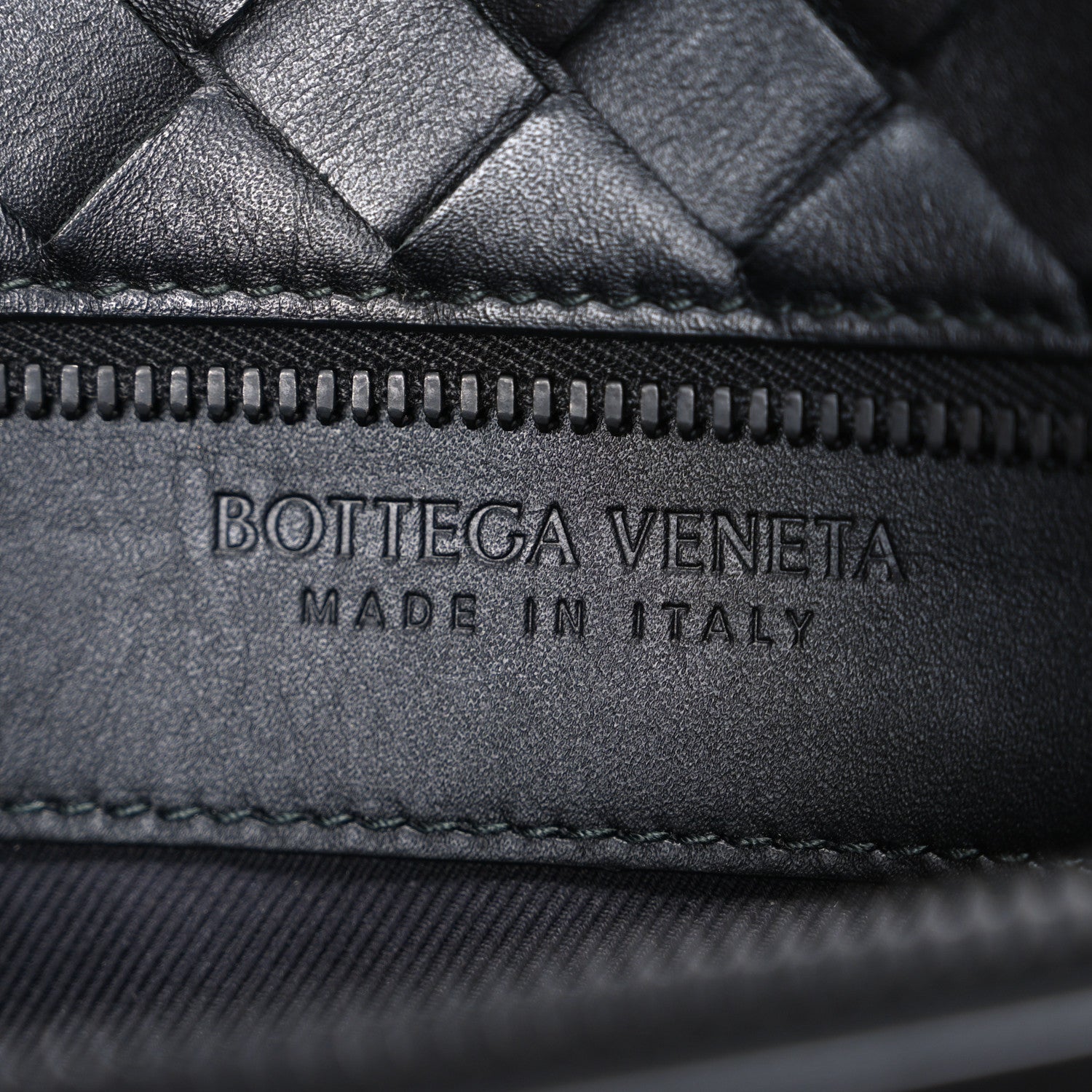 Nappa Intrecciato Belt Bag Black