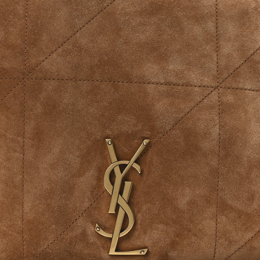 Suede Matelasse Monogram Large Jamie 4.3 Snuff