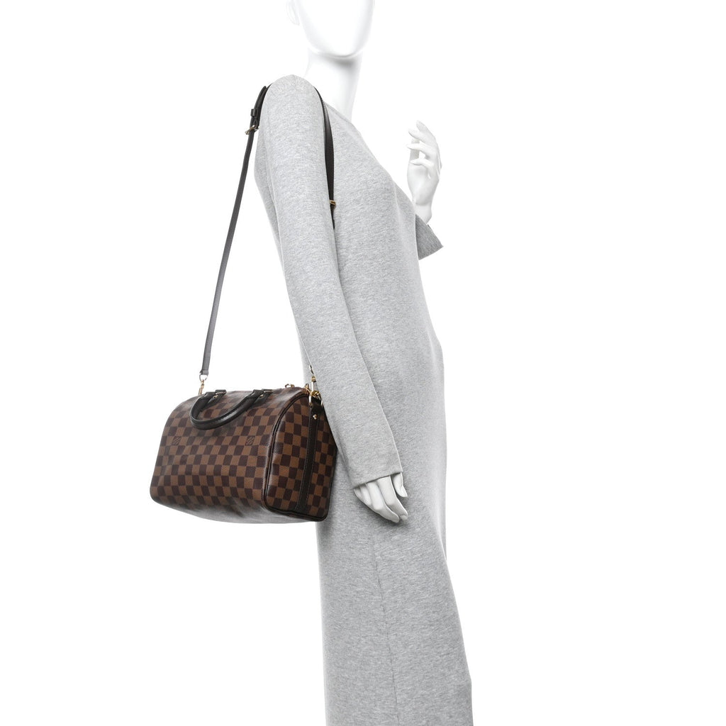 Damier Ebene Speedy Bandouliere 25