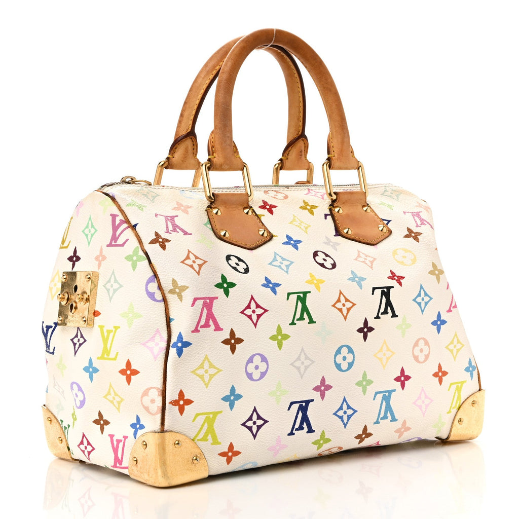 Monogram Multicolor Speedy 30 White