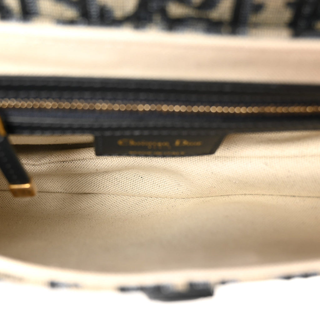 Oblique Saddle Bag With Strap Blue