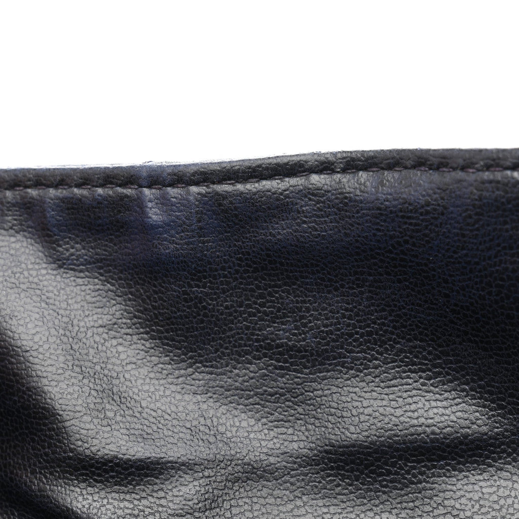 Caviar Quilted CC Drawstring Backpack Navy