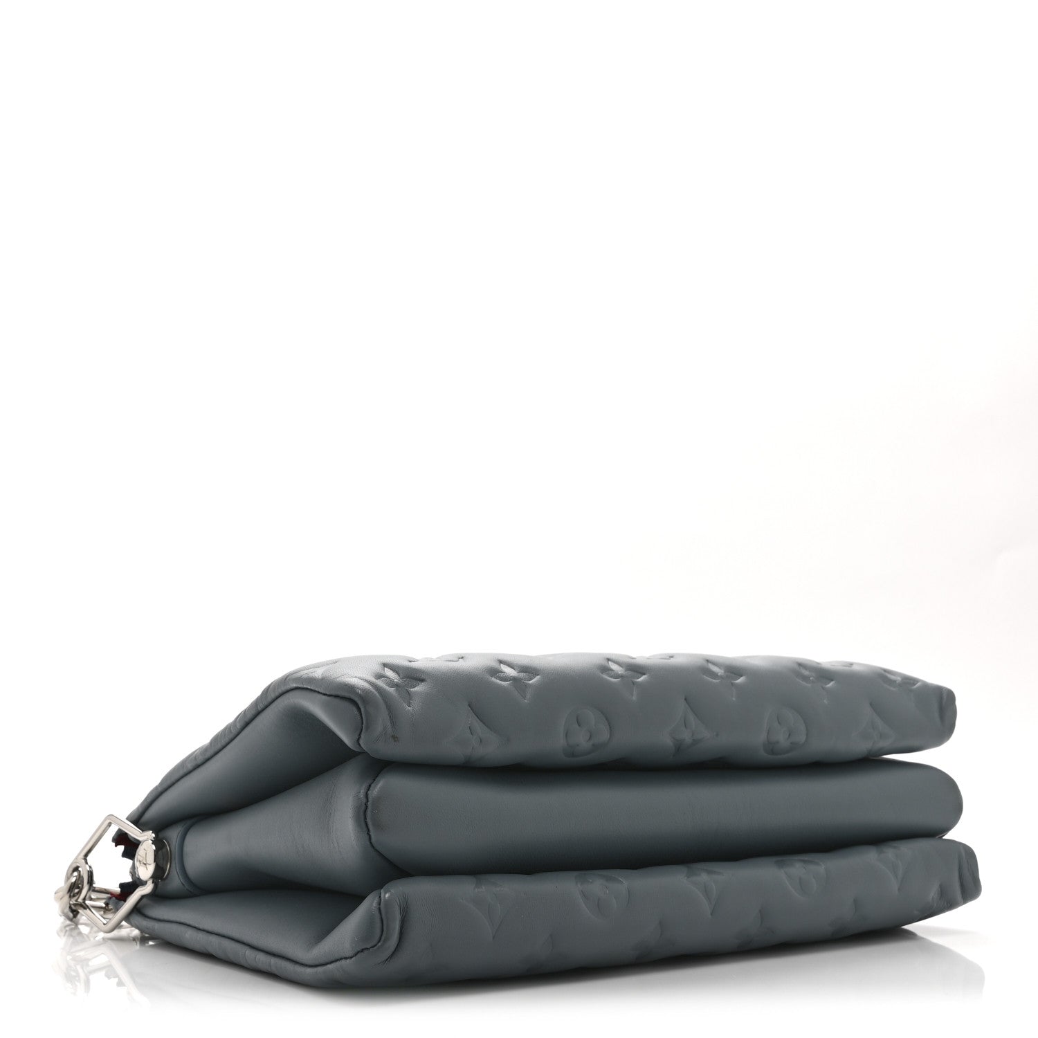 Lambskin Embossed Monogram Coussin PM Blue Glacier