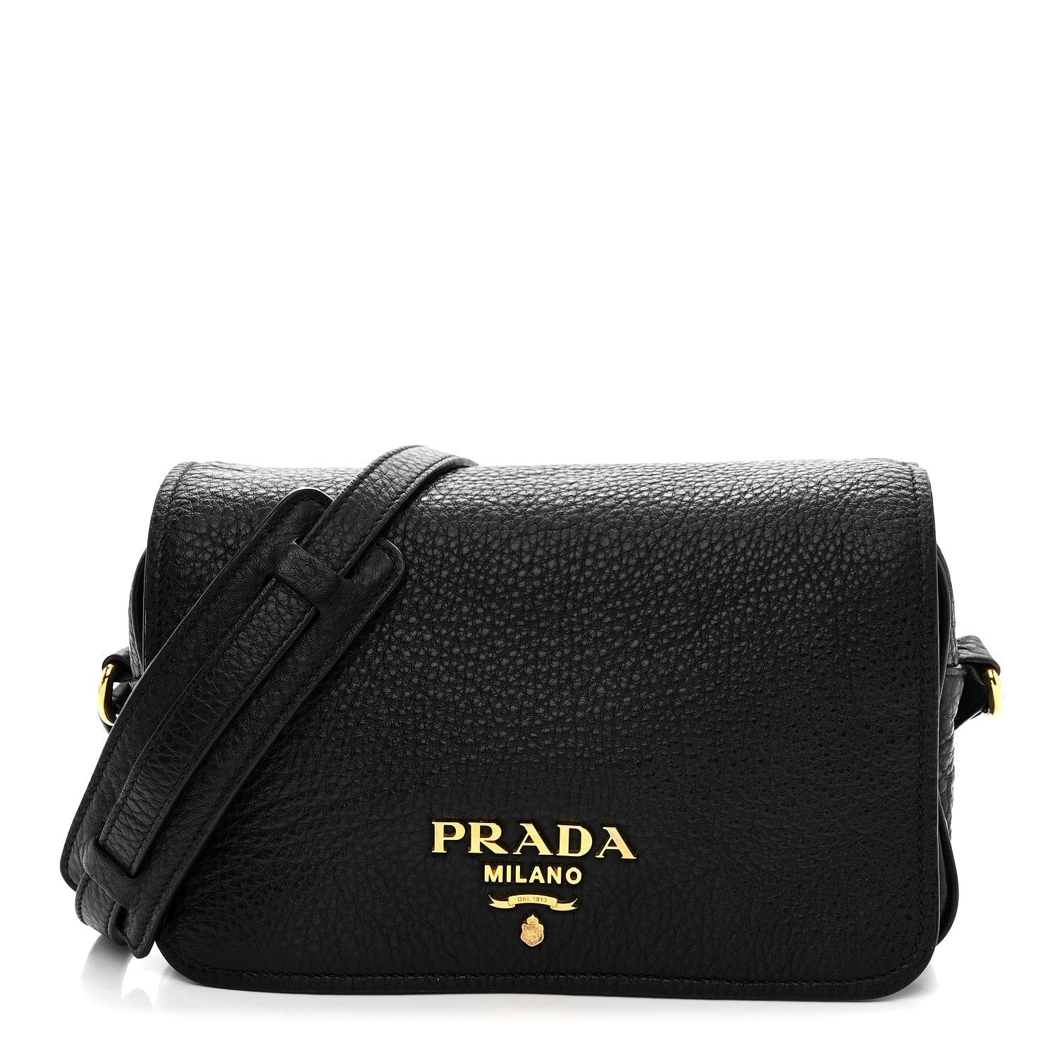Vitello Phenix Crossbody Bag Black