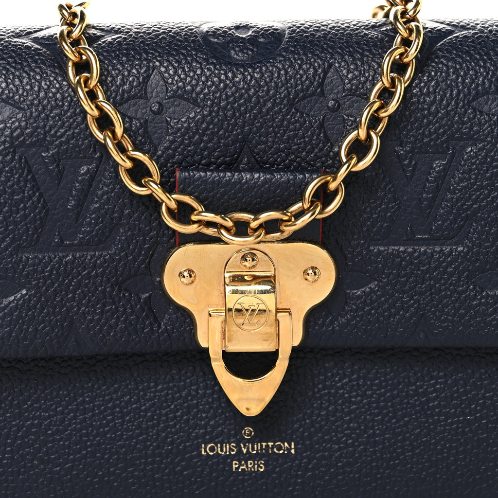 Empreinte Vavin Chain Wallet Marine Rouge