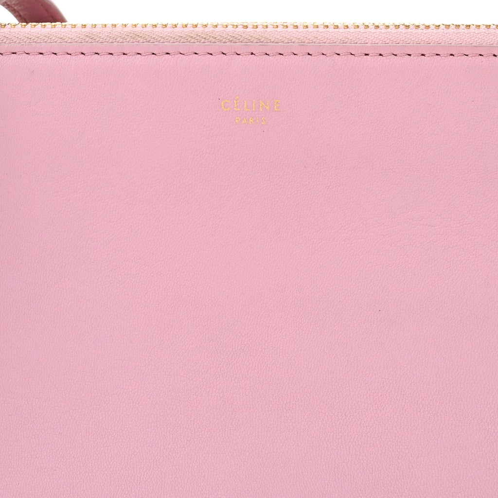 Lambskin Small Trio Crossbody Bag Pink