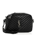 Calfskin Matelasse Monogram Lou Camera Bag Black