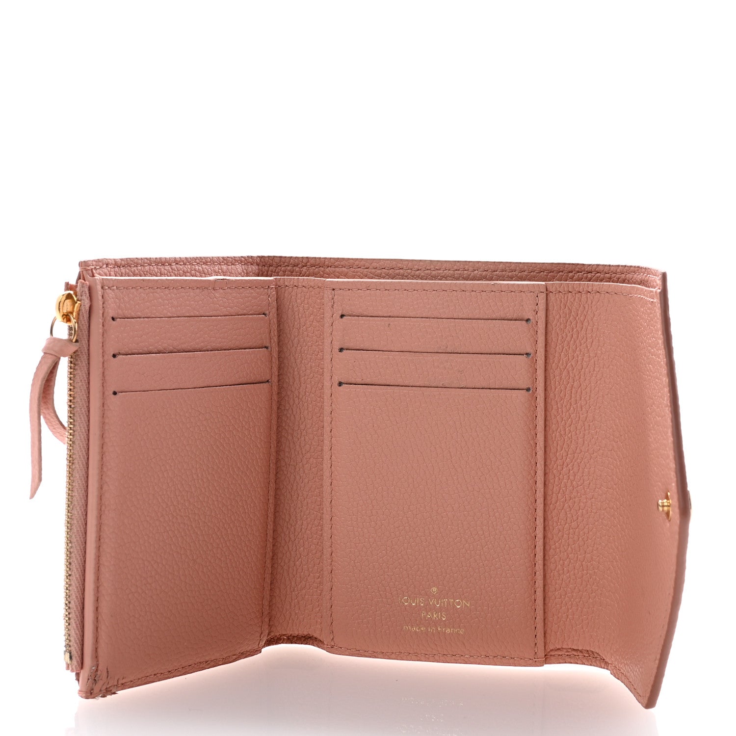 Empreinte Monogram Giant Victorine Wallet Rose Trianon Creme