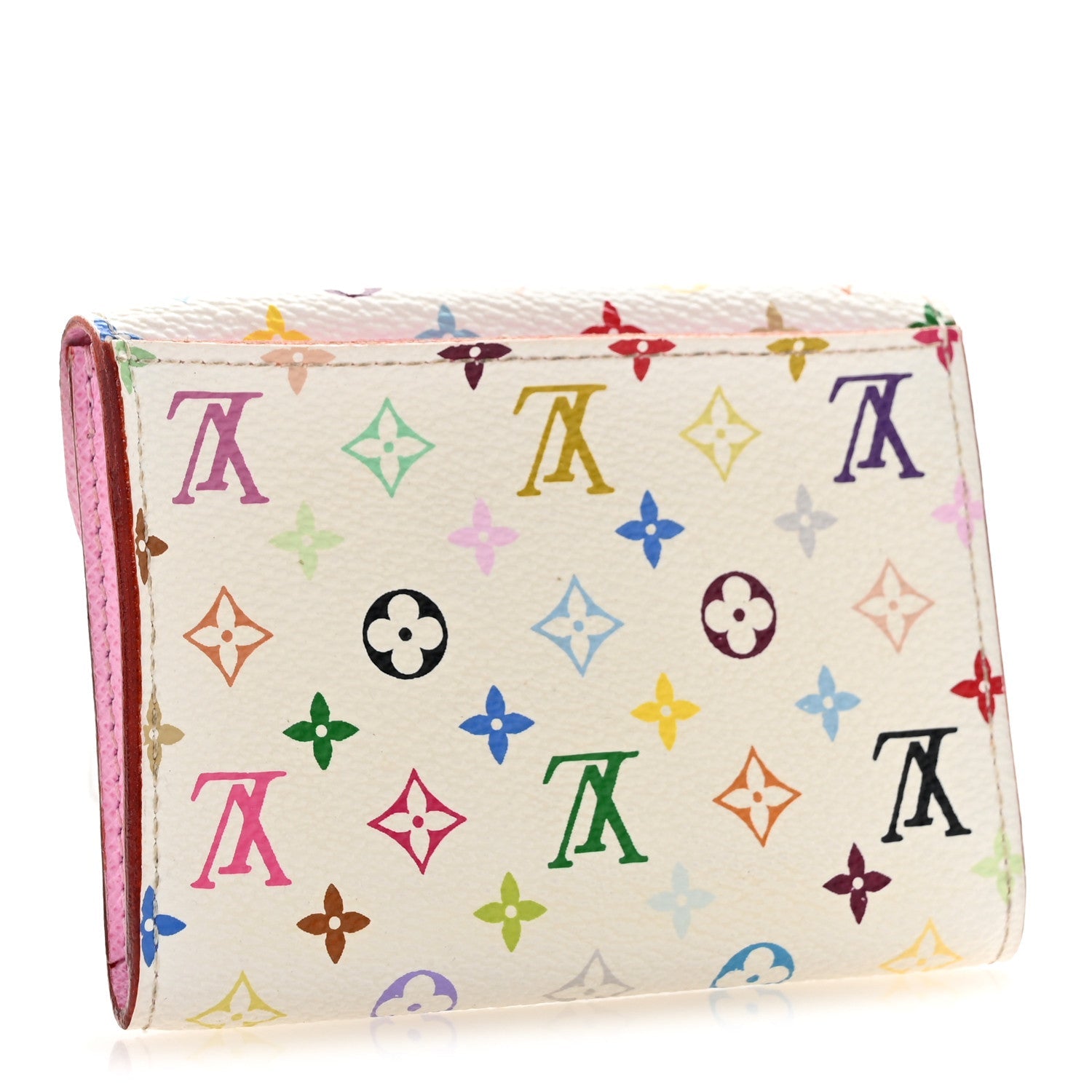 Monogram Multicolor Business  Holder White Litchi
