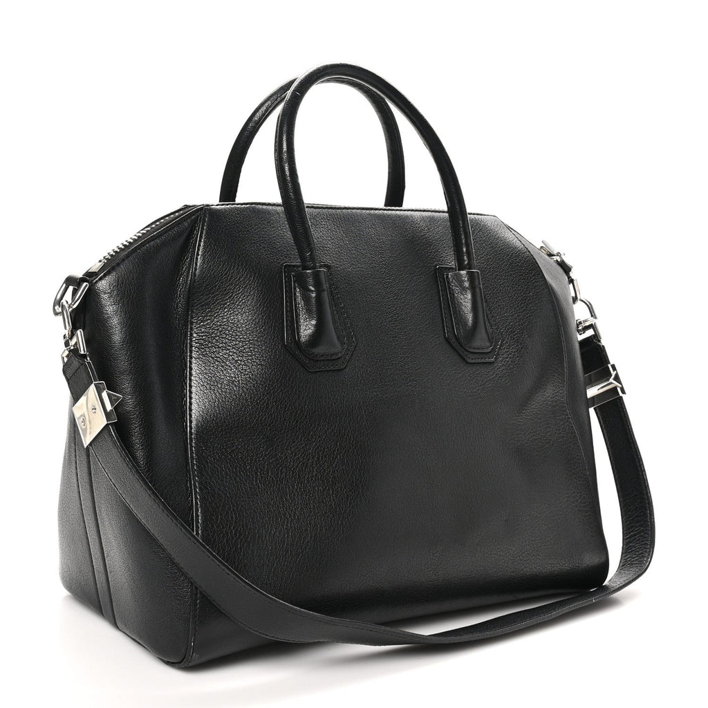 Sugar Goatskin Medium Antigona Black