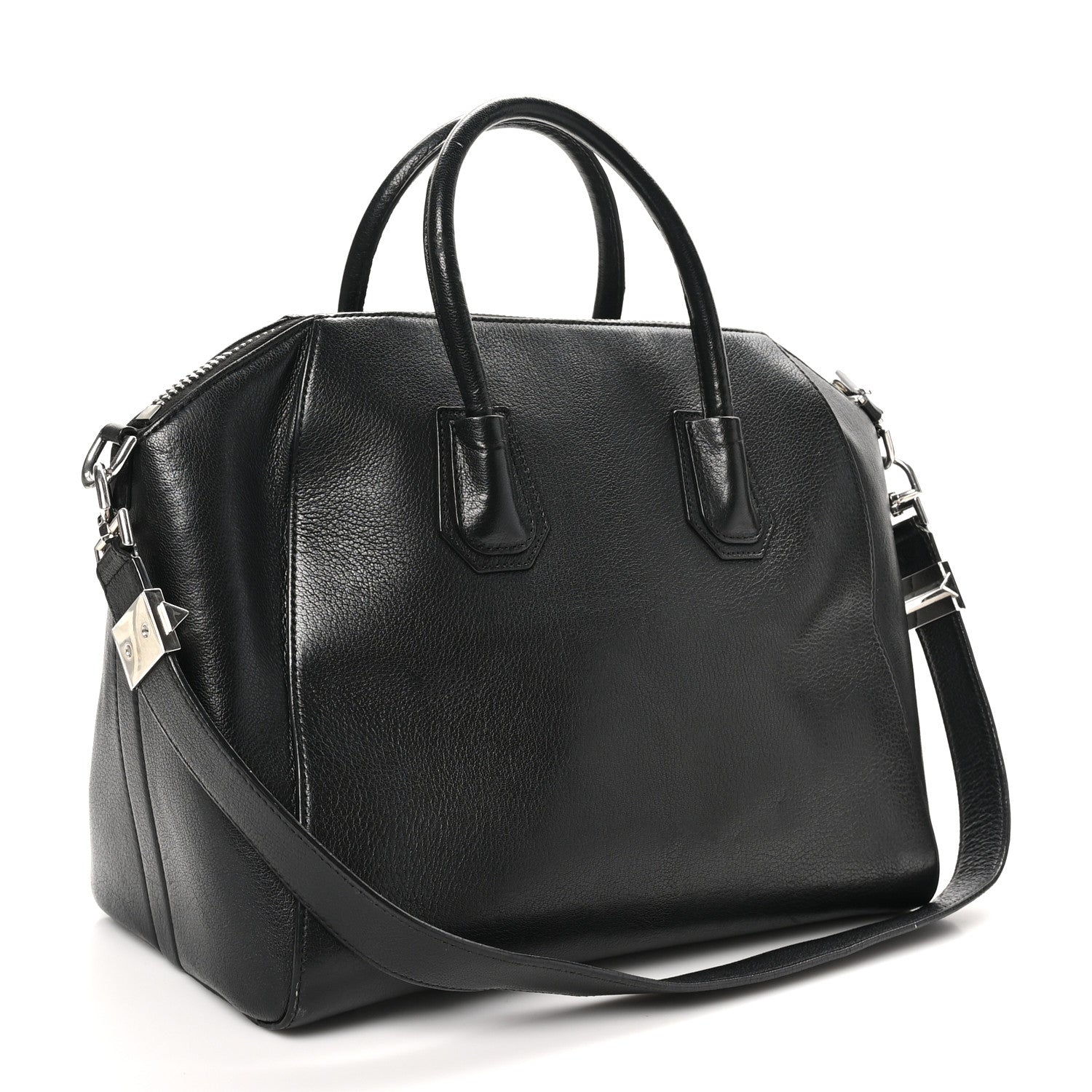 Sugar Goatskin Medium Antigona Black