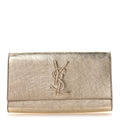 Metallic Calfskin Monogram Large Belle De Jour Clutch Gold