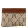 GG Supreme Monogram Calfskin  Holder Beige Ebony Cuir