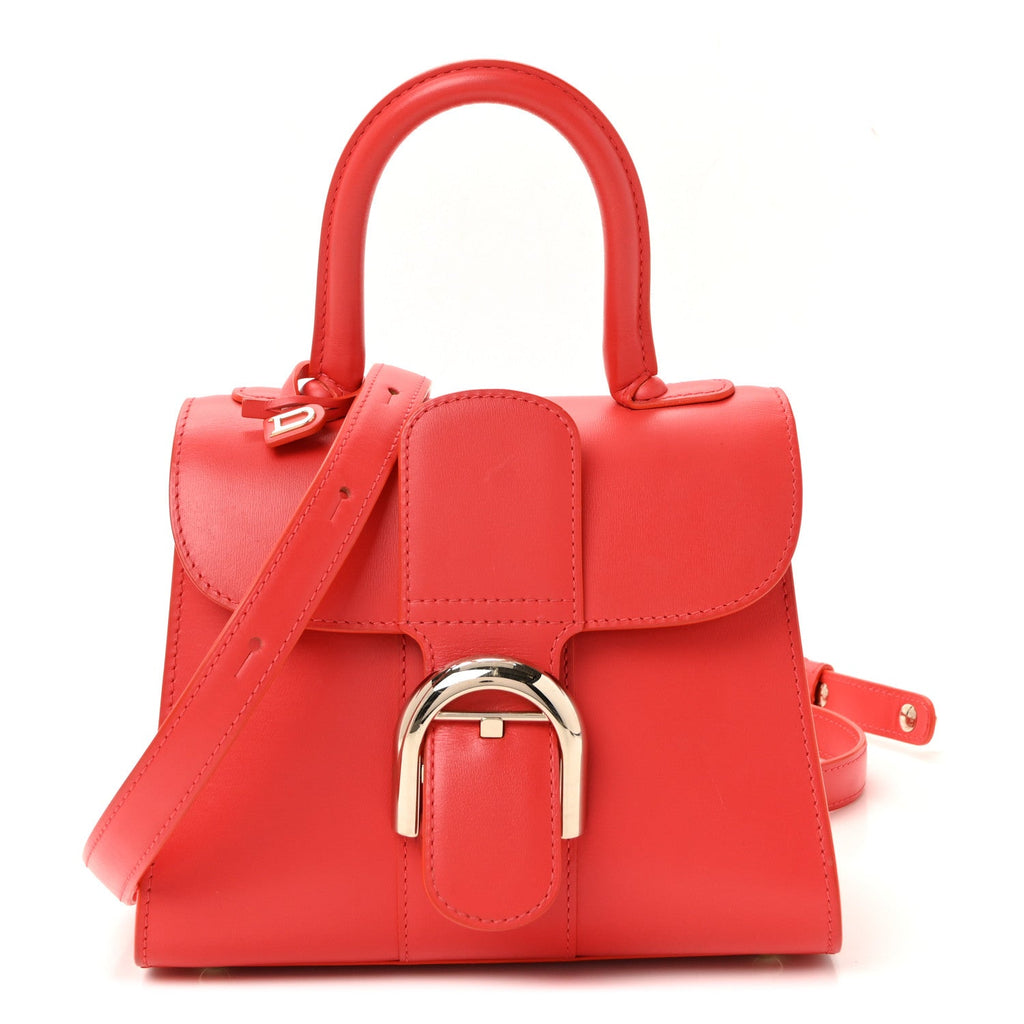 Box Calfskin Mini Brillant Satchel Coral
