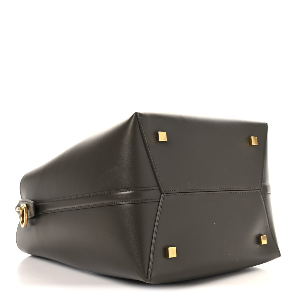 Shiny Calfskin Le 37 Bucket Bag Deep Musk