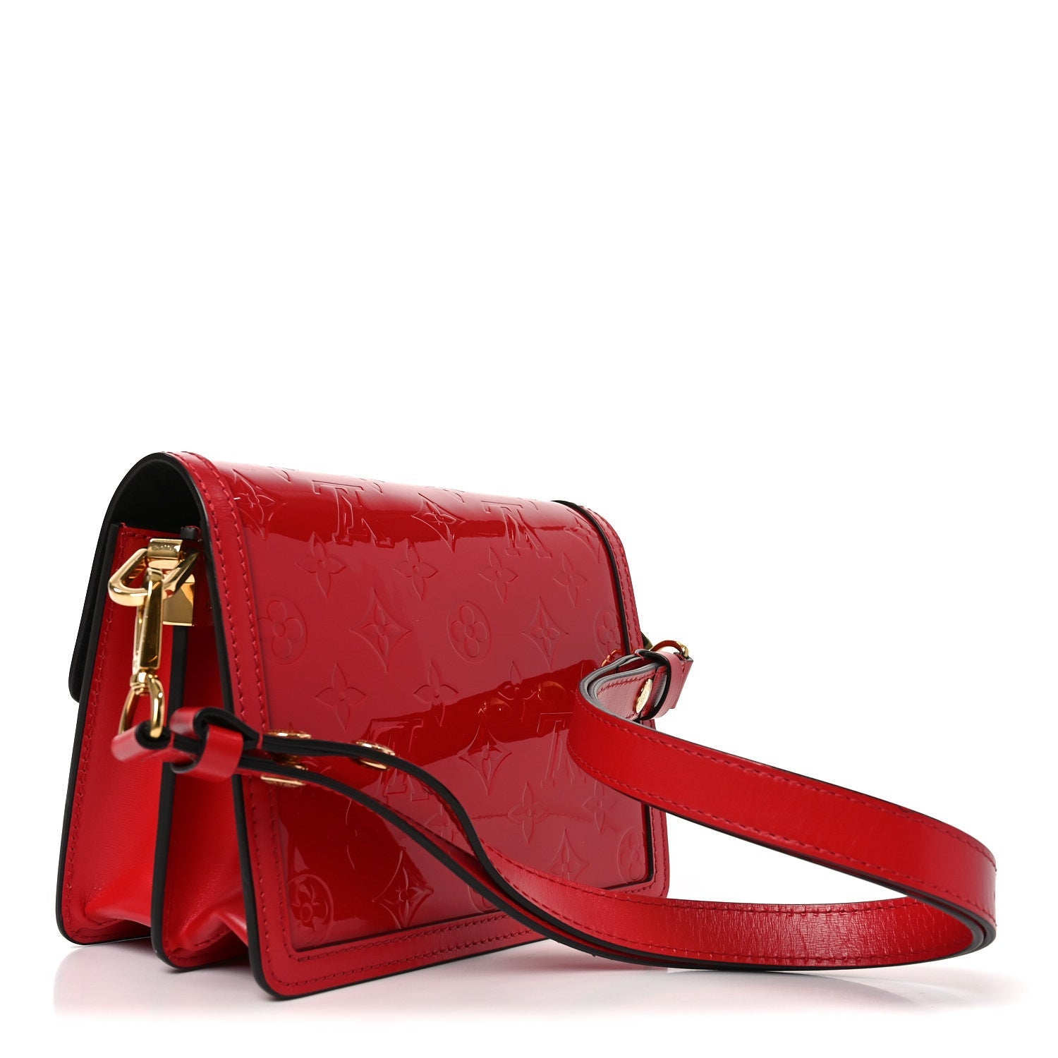 Vernis Monogram Dauphine Mini Red